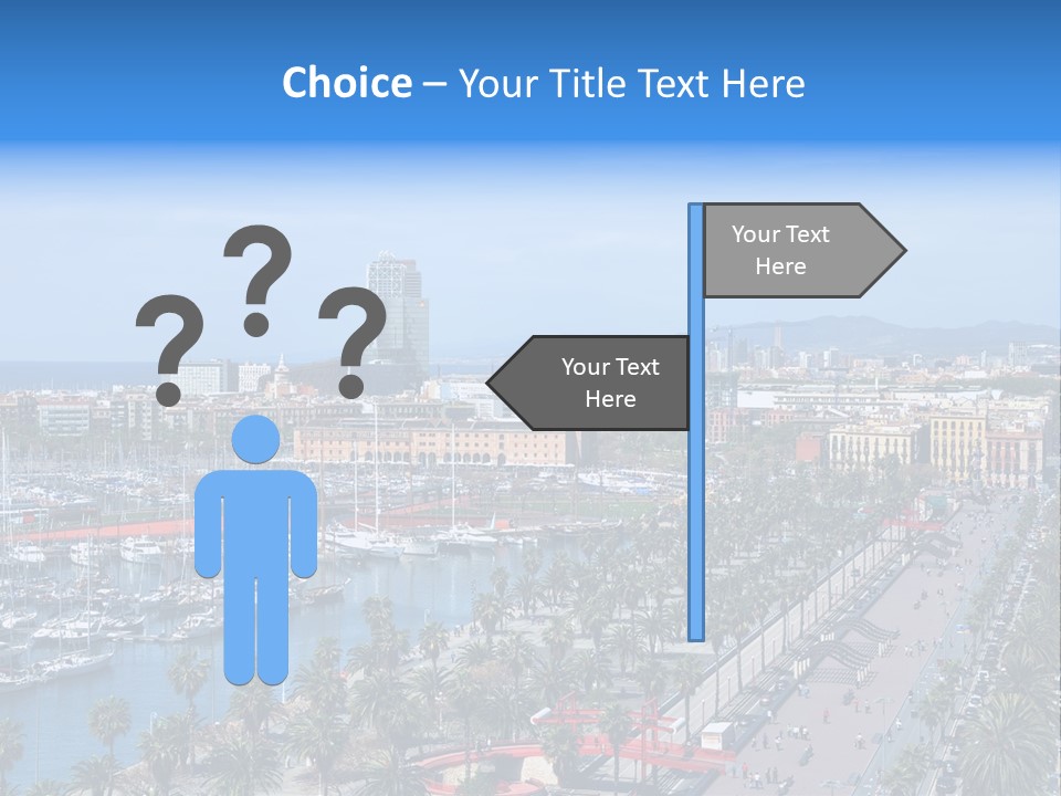 History Barcelona City Symbol PowerPoint Template