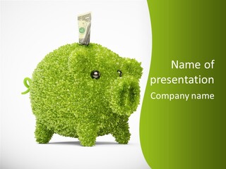 Sustainable Renewable Pig PowerPoint Template