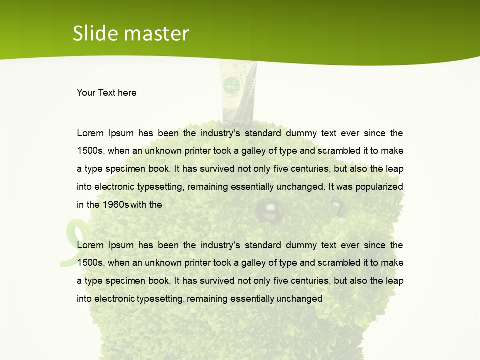 Sustainable Renewable Pig PowerPoint Template