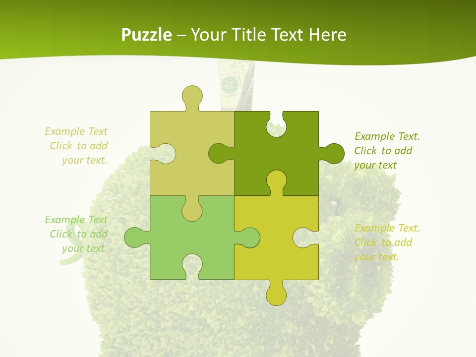 Sustainable Renewable Pig PowerPoint Template