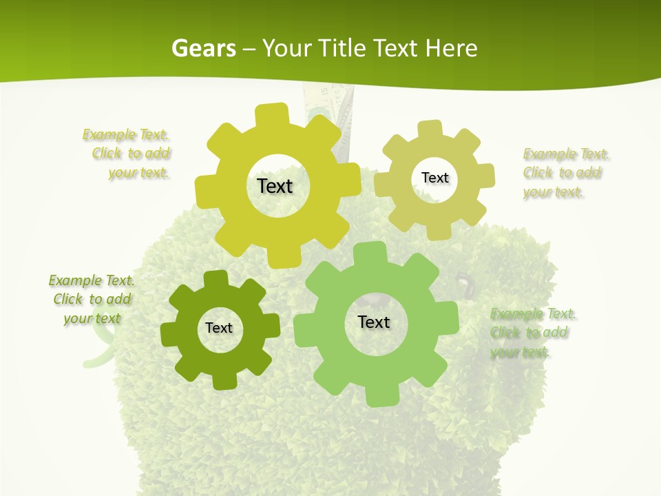 Sustainable Renewable Pig PowerPoint Template