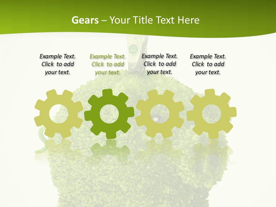 Sustainable Renewable Pig PowerPoint Template