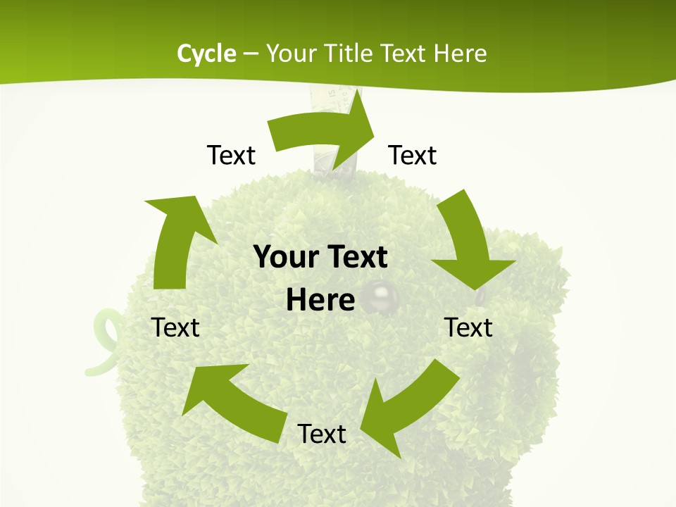 Sustainable Renewable Pig PowerPoint Template