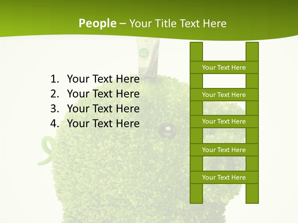 Sustainable Renewable Pig PowerPoint Template