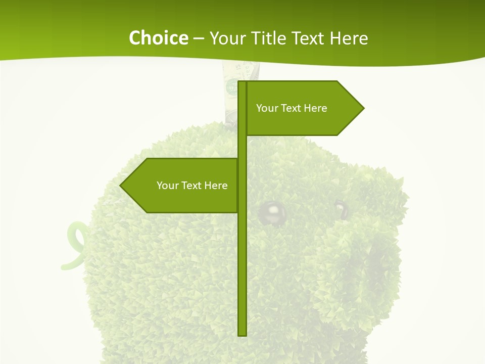 Sustainable Renewable Pig PowerPoint Template