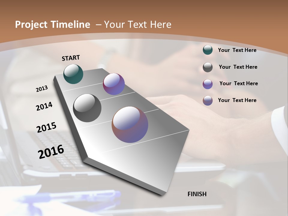 Job Blue Selective Focus PowerPoint Template