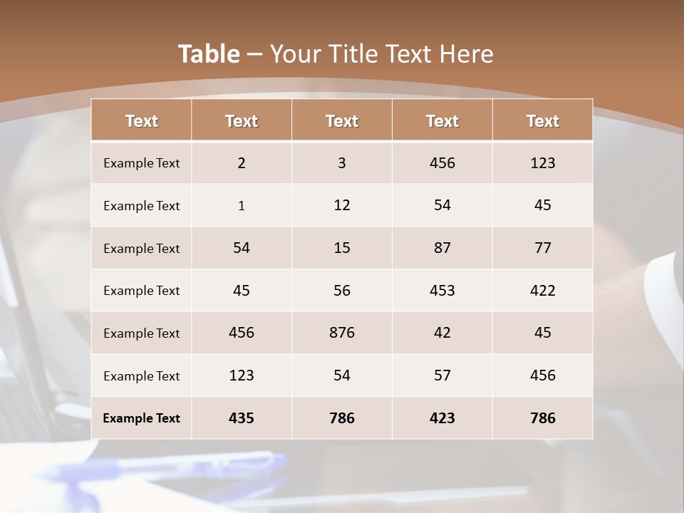 Job Blue Selective Focus PowerPoint Template