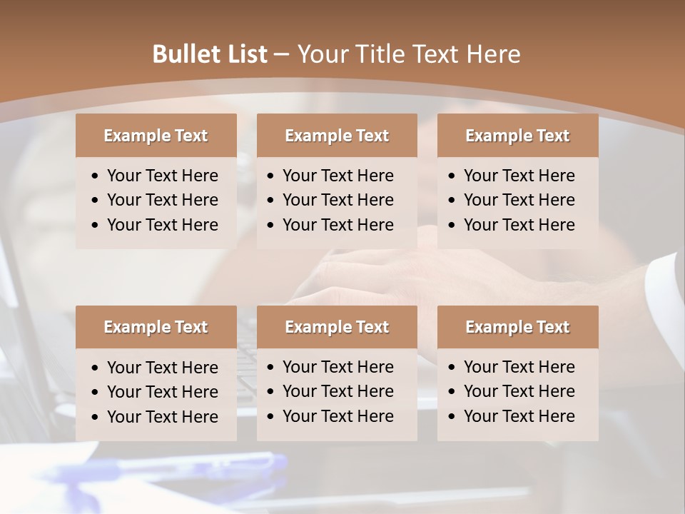 Job Blue Selective Focus PowerPoint Template