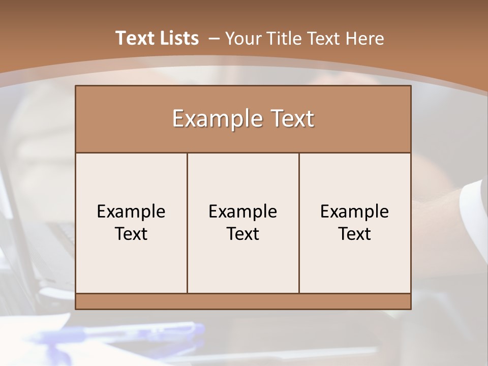 Job Blue Selective Focus PowerPoint Template