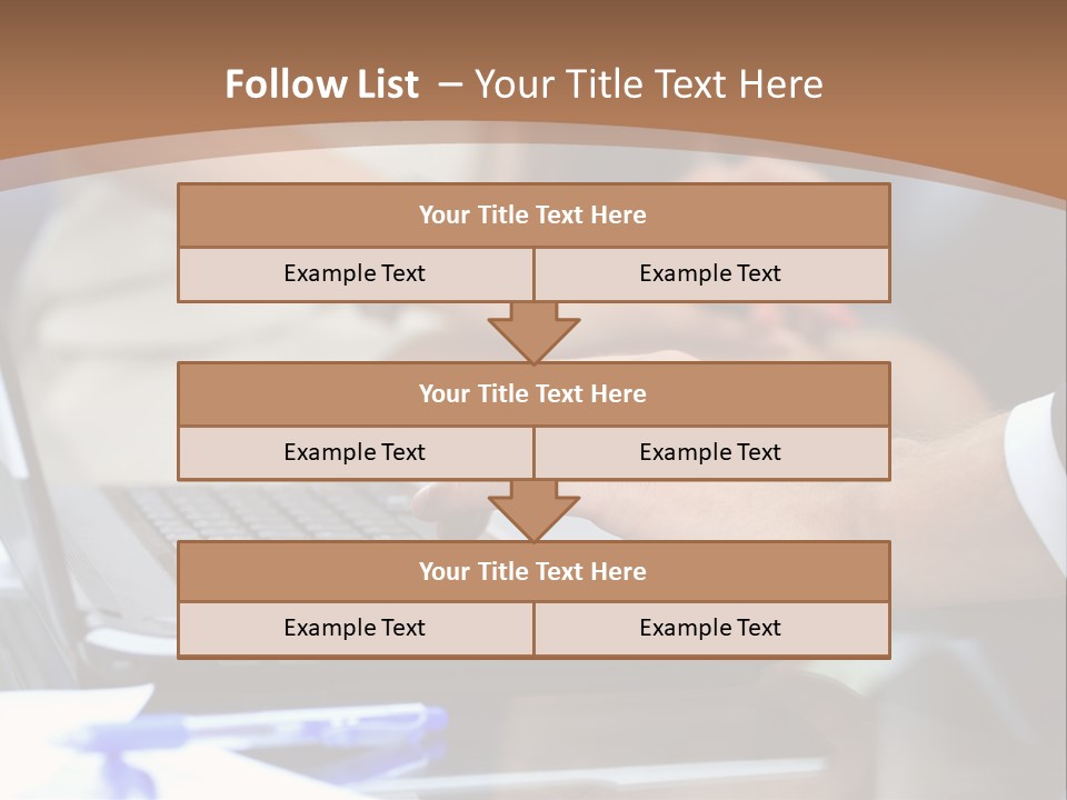 Job Blue Selective Focus PowerPoint Template