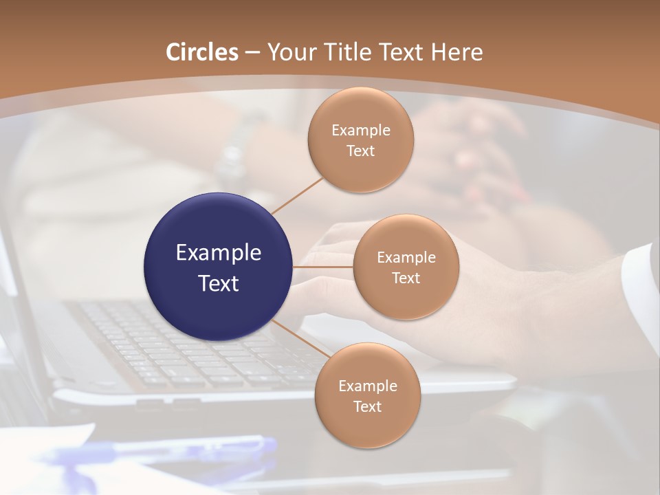 Job Blue Selective Focus PowerPoint Template