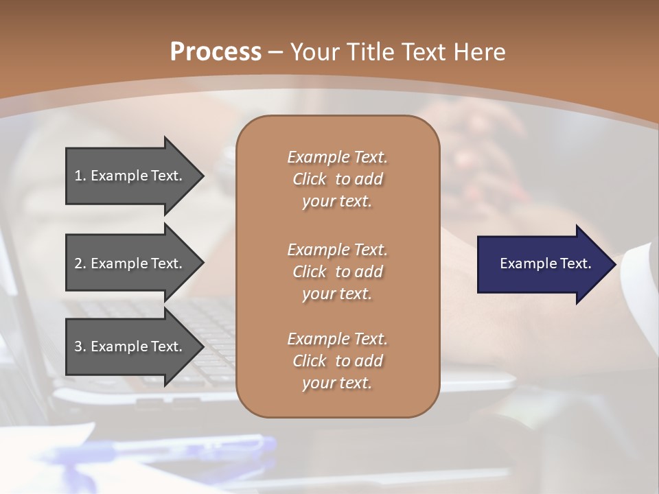 Job Blue Selective Focus PowerPoint Template