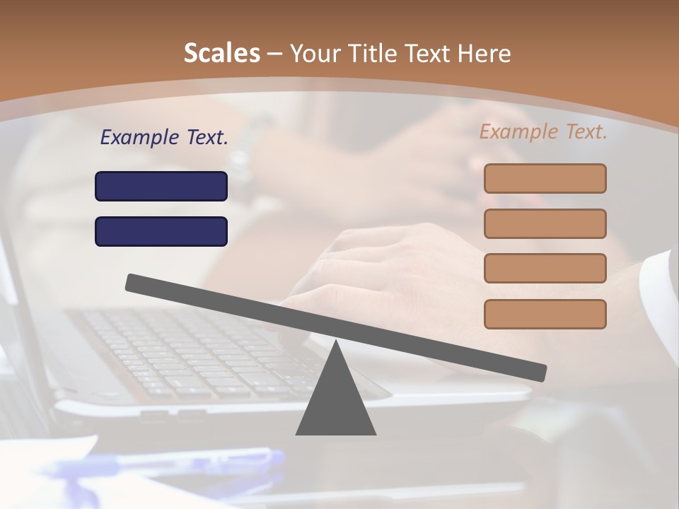 Job Blue Selective Focus PowerPoint Template