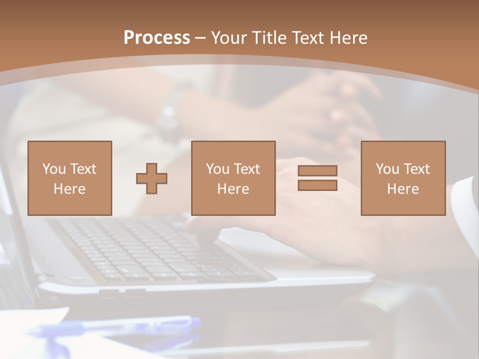 Job Blue Selective Focus PowerPoint Template