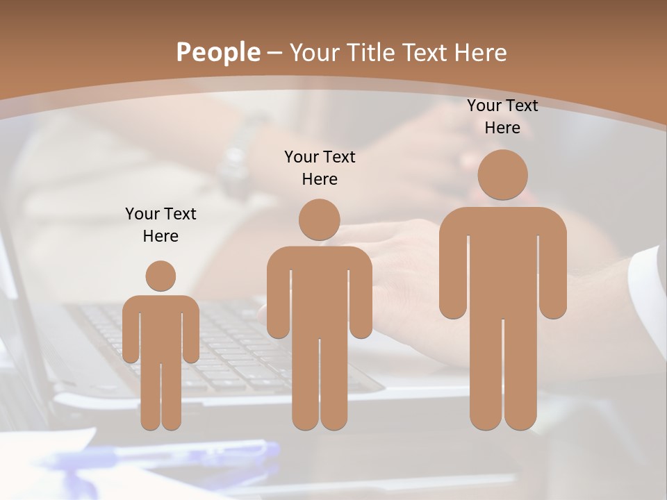 Job Blue Selective Focus PowerPoint Template