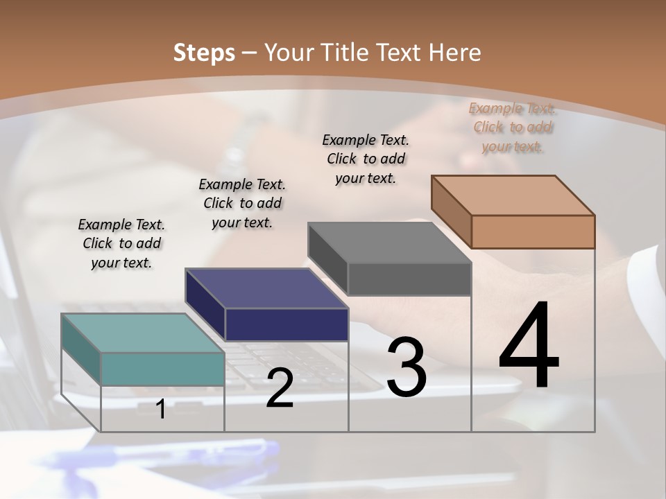 Job Blue Selective Focus PowerPoint Template