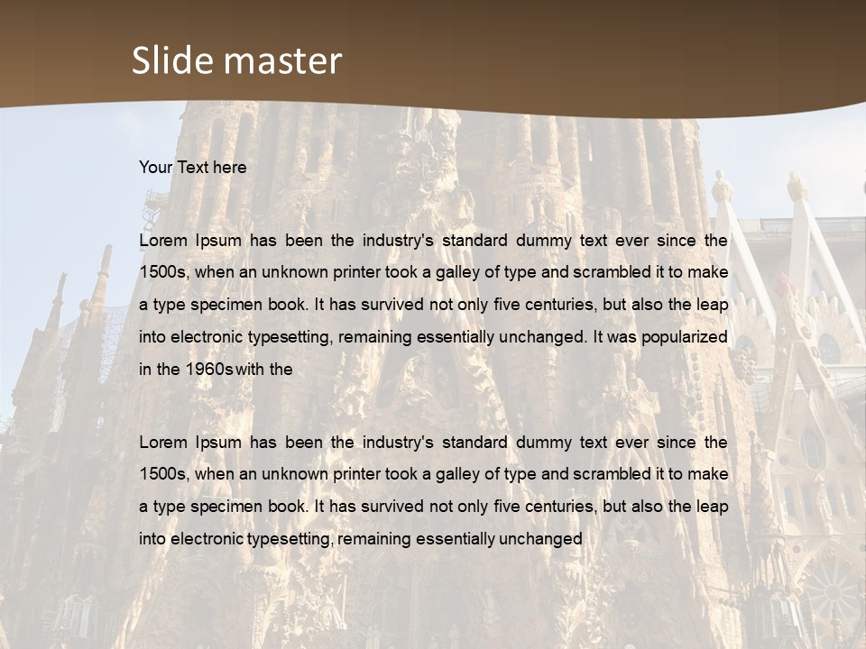 Gaudi Spanish Travel PowerPoint Template