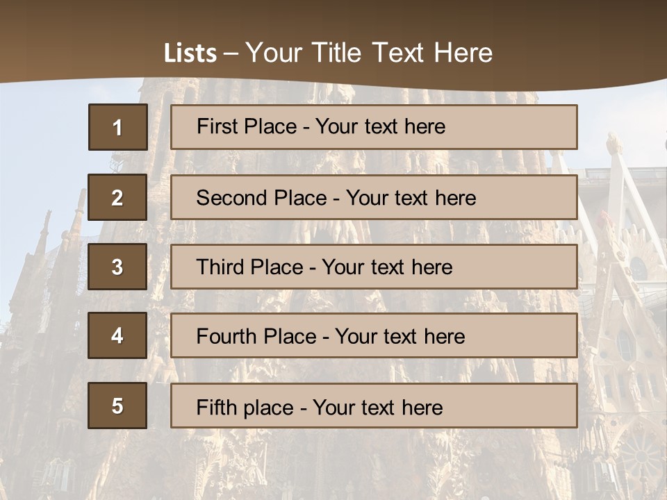 Gaudi Spanish Travel PowerPoint Template
