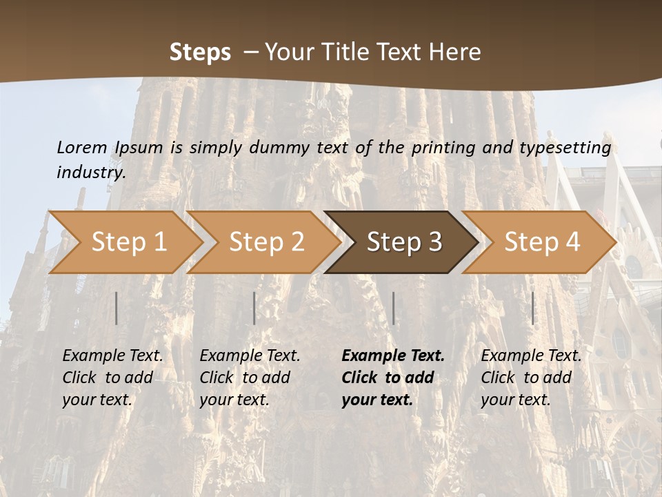 Gaudi Spanish Travel PowerPoint Template