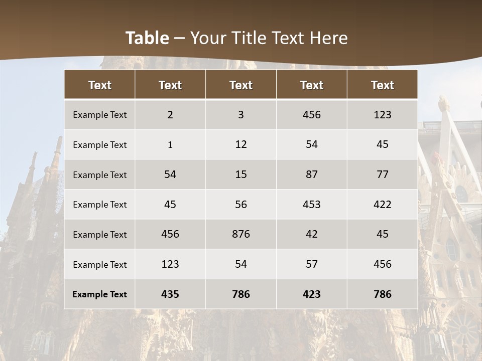 Gaudi Spanish Travel PowerPoint Template