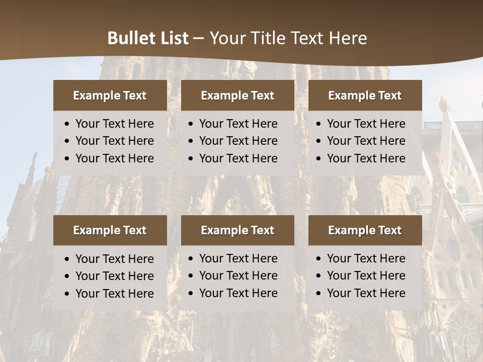 Gaudi Spanish Travel PowerPoint Template