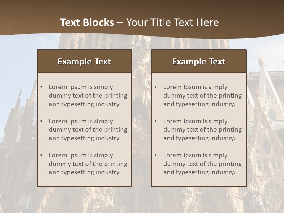 Gaudi Spanish Travel PowerPoint Template