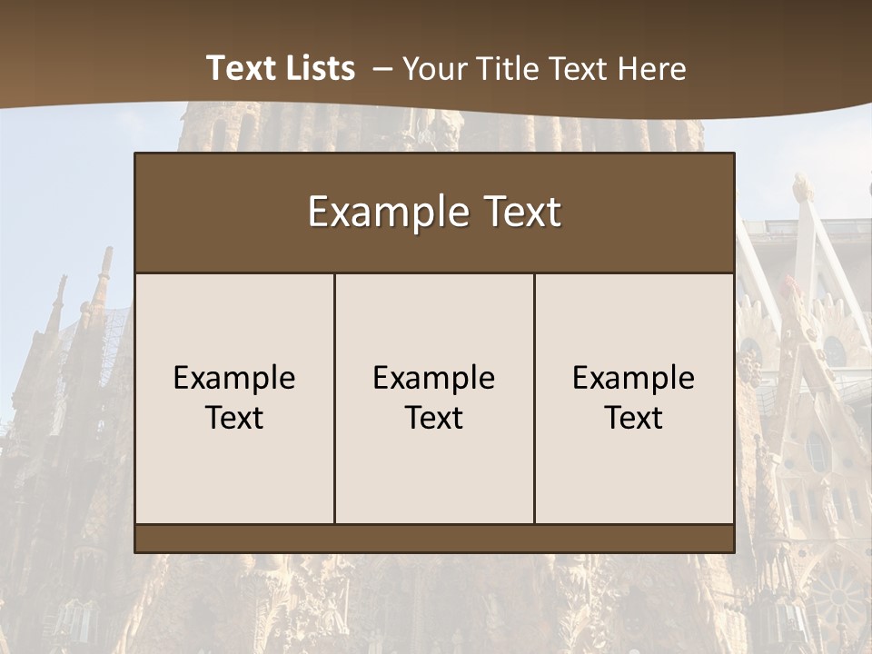 Gaudi Spanish Travel PowerPoint Template
