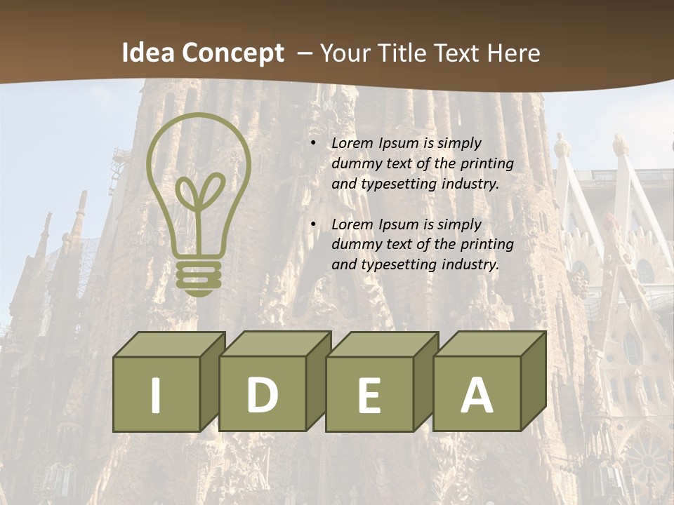 Gaudi Spanish Travel PowerPoint Template