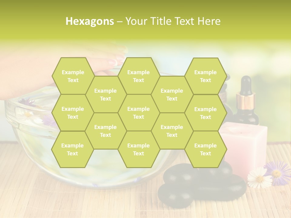 Glass Woman Finger PowerPoint Template