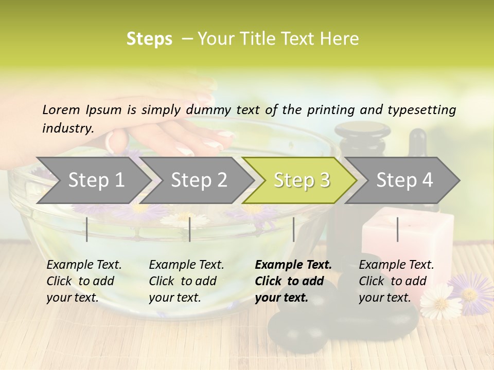 Glass Woman Finger PowerPoint Template