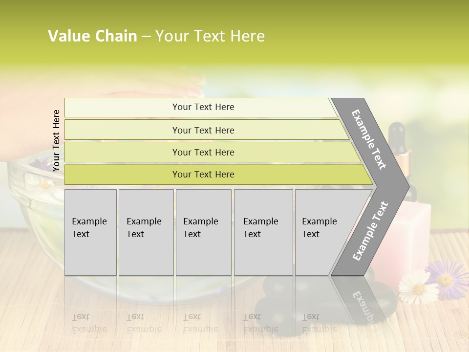 Glass Woman Finger PowerPoint Template