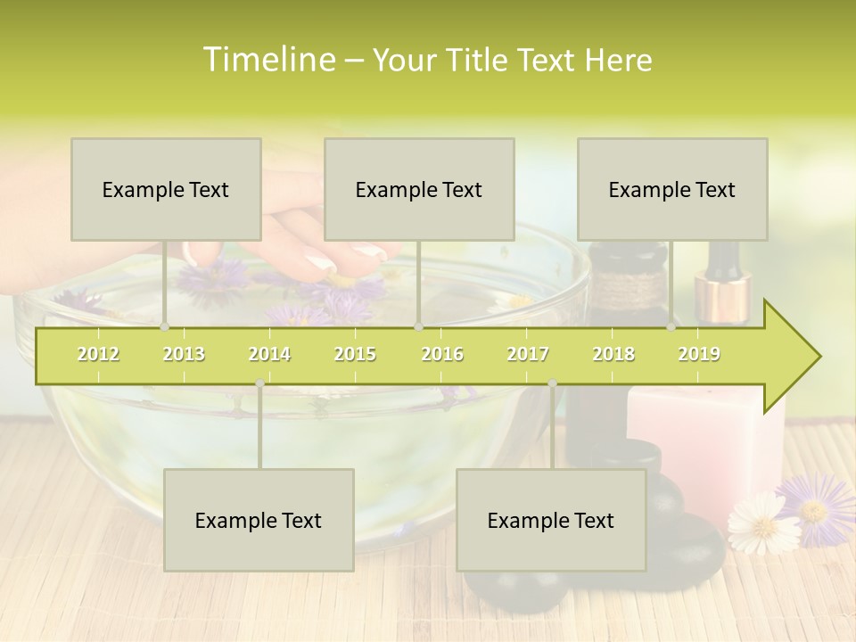 Glass Woman Finger PowerPoint Template