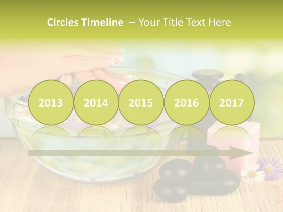 Glass Woman Finger PowerPoint Template