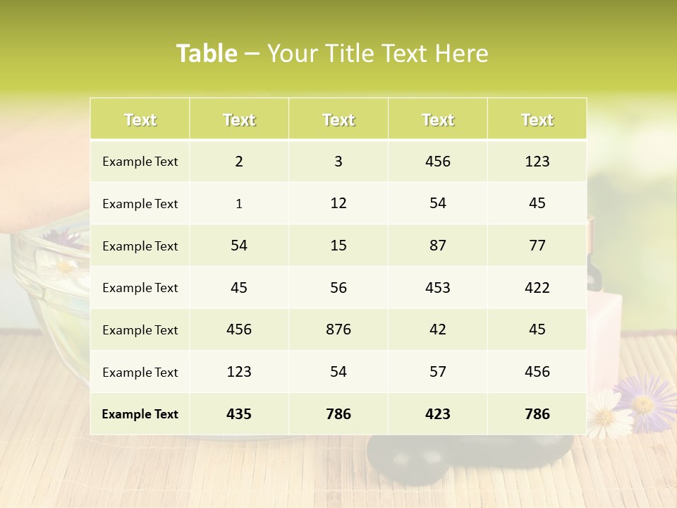 Glass Woman Finger PowerPoint Template