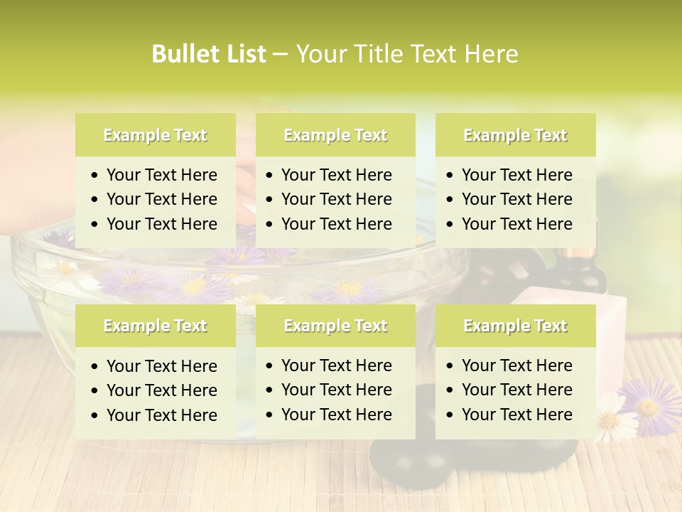 Glass Woman Finger PowerPoint Template