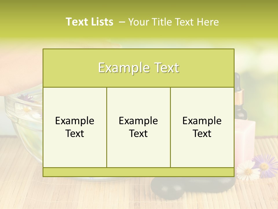 Glass Woman Finger PowerPoint Template