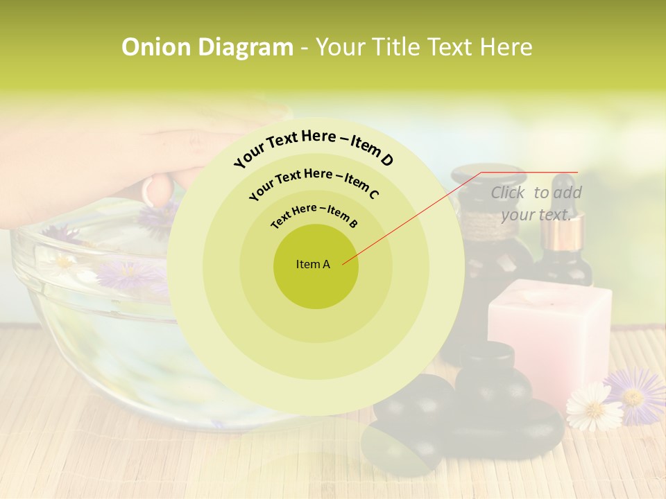 Glass Woman Finger PowerPoint Template