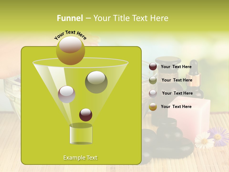 Glass Woman Finger PowerPoint Template