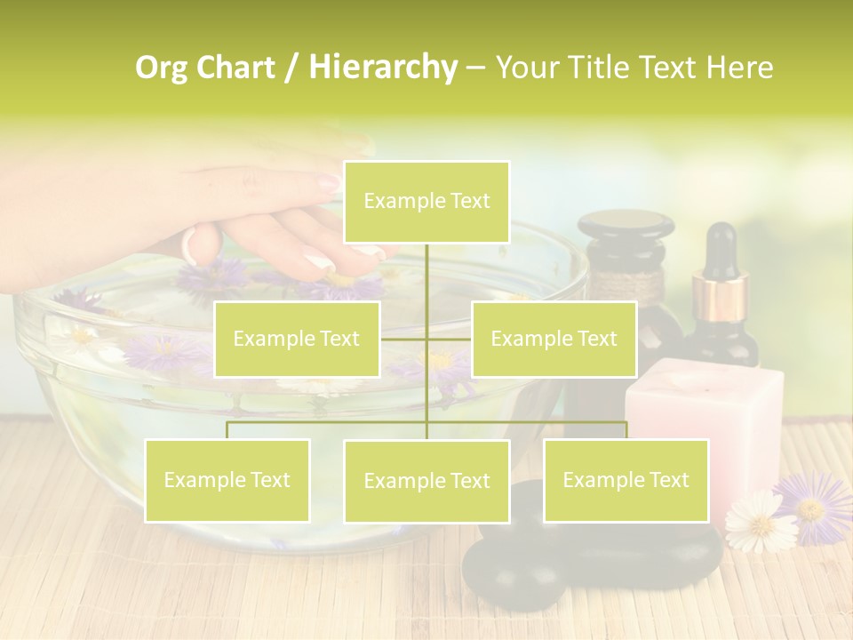 Glass Woman Finger PowerPoint Template