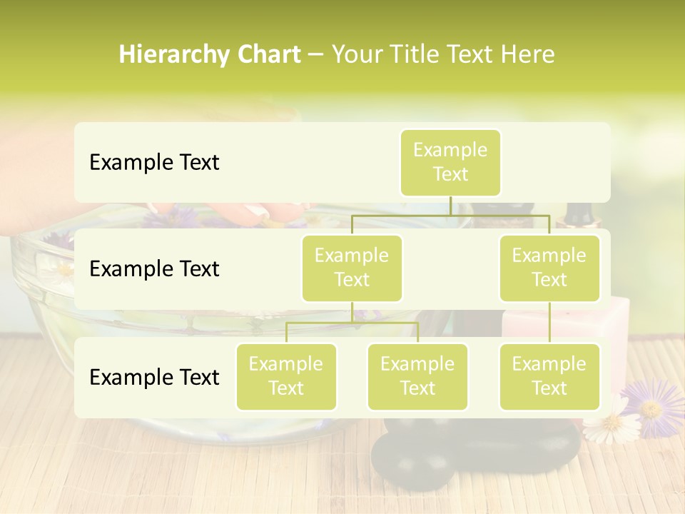 Glass Woman Finger PowerPoint Template