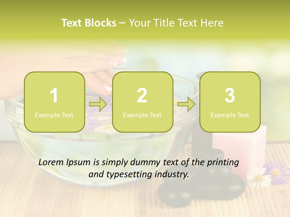 Glass Woman Finger PowerPoint Template