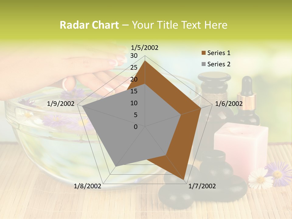 Glass Woman Finger PowerPoint Template