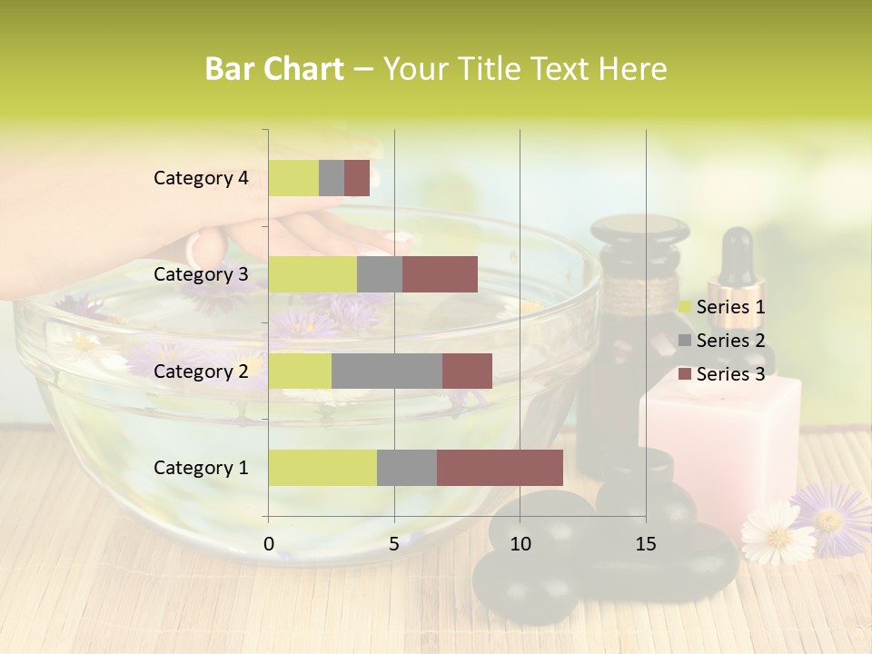 Glass Woman Finger PowerPoint Template