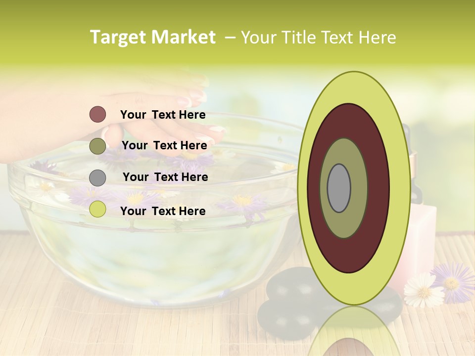 Glass Woman Finger PowerPoint Template