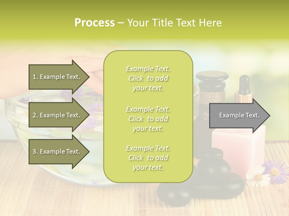 Glass Woman Finger PowerPoint Template