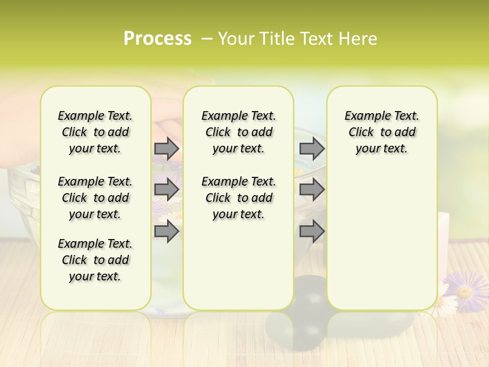 Glass Woman Finger PowerPoint Template