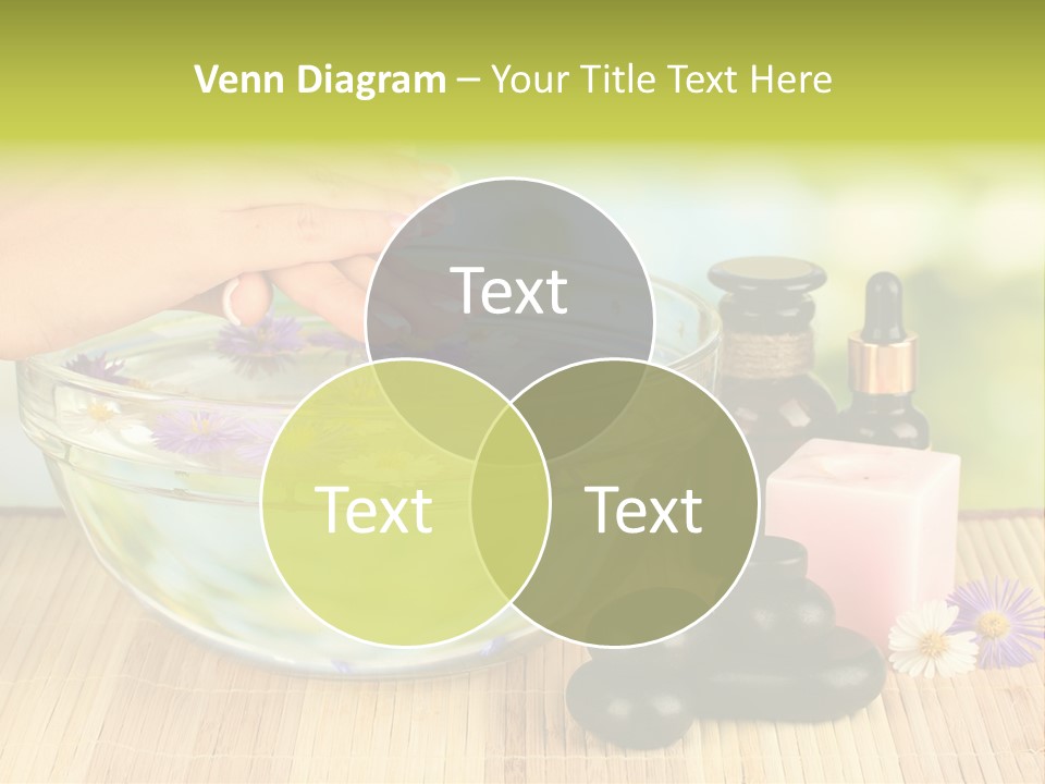 Glass Woman Finger PowerPoint Template