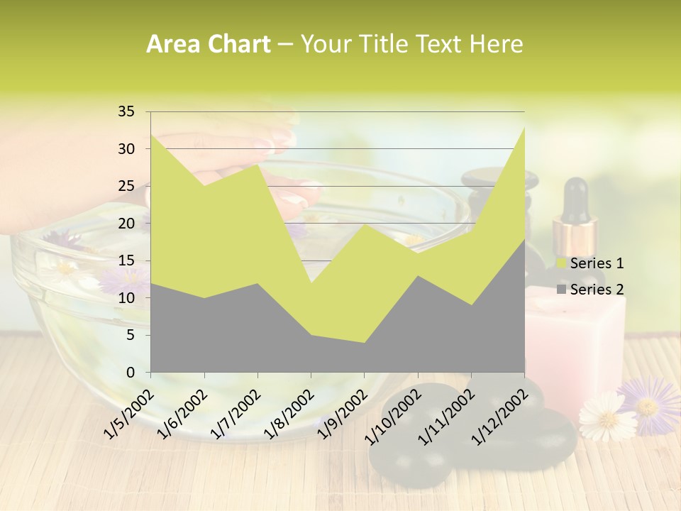 Glass Woman Finger PowerPoint Template