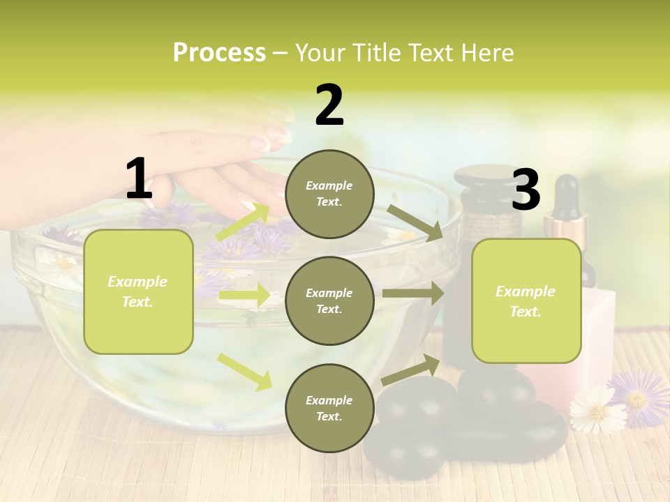 Glass Woman Finger PowerPoint Template