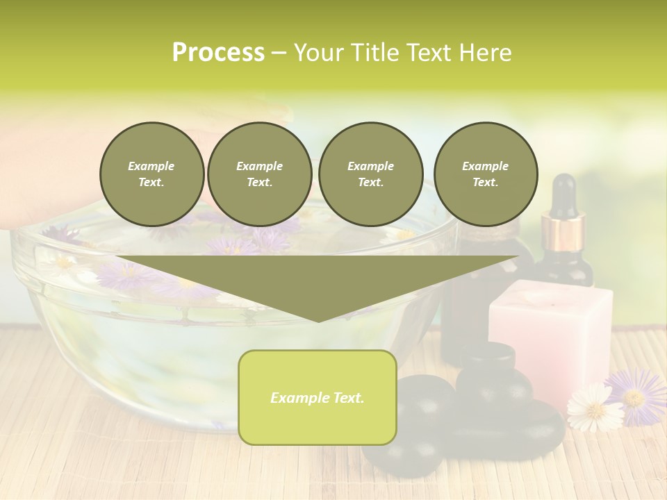 Glass Woman Finger PowerPoint Template